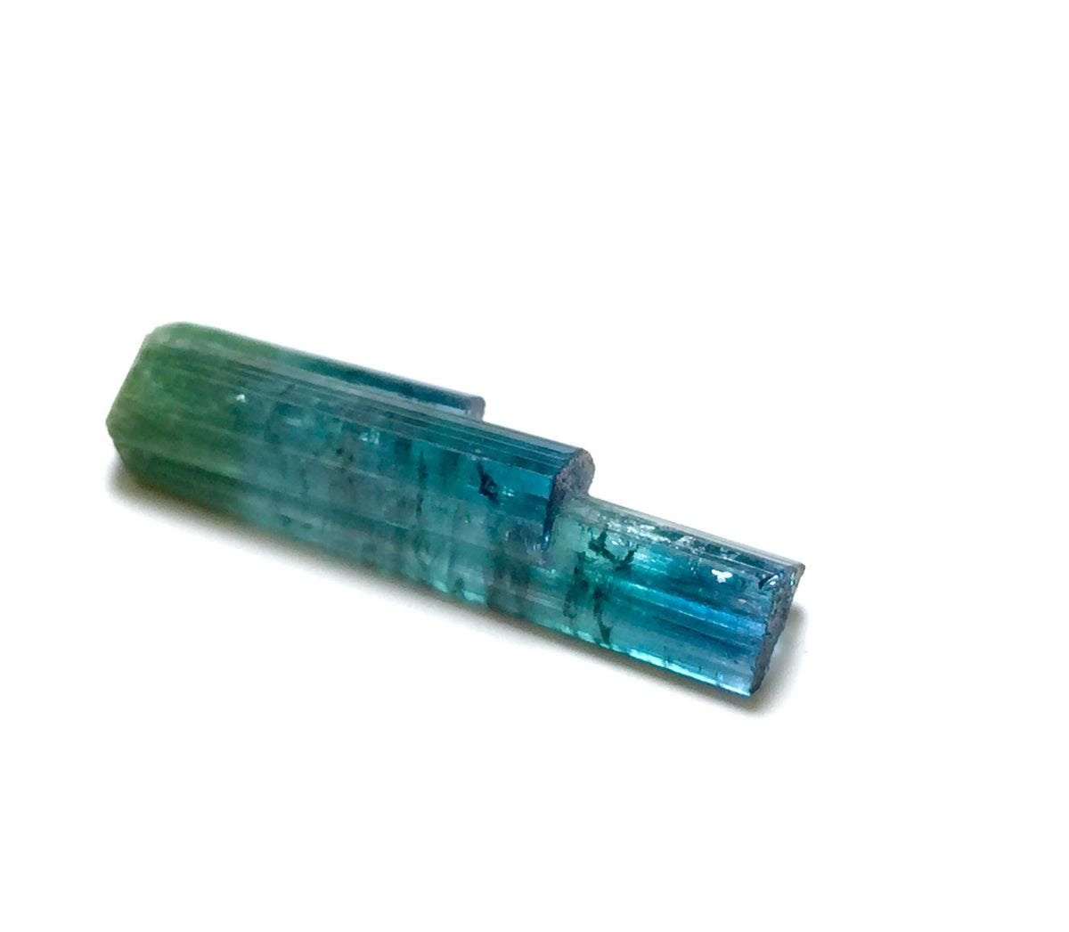 8.4 Carat Natural Indicolite Blue Tourmaline Stepwise Crystals – Terminated Peche Mine Afghanistan
