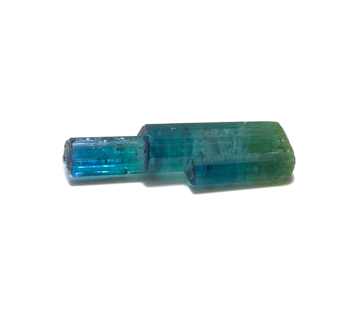 8.4 Carat Natural Indicolite Blue Tourmaline Stepwise Crystals – Terminated Peche Mine Afghanistan