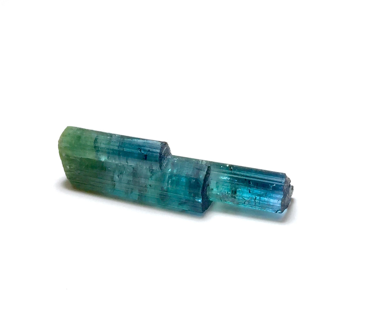 8.4 Carat Natural Indicolite Blue Tourmaline Stepwise Crystals – Terminated Peche Mine Afghanistan