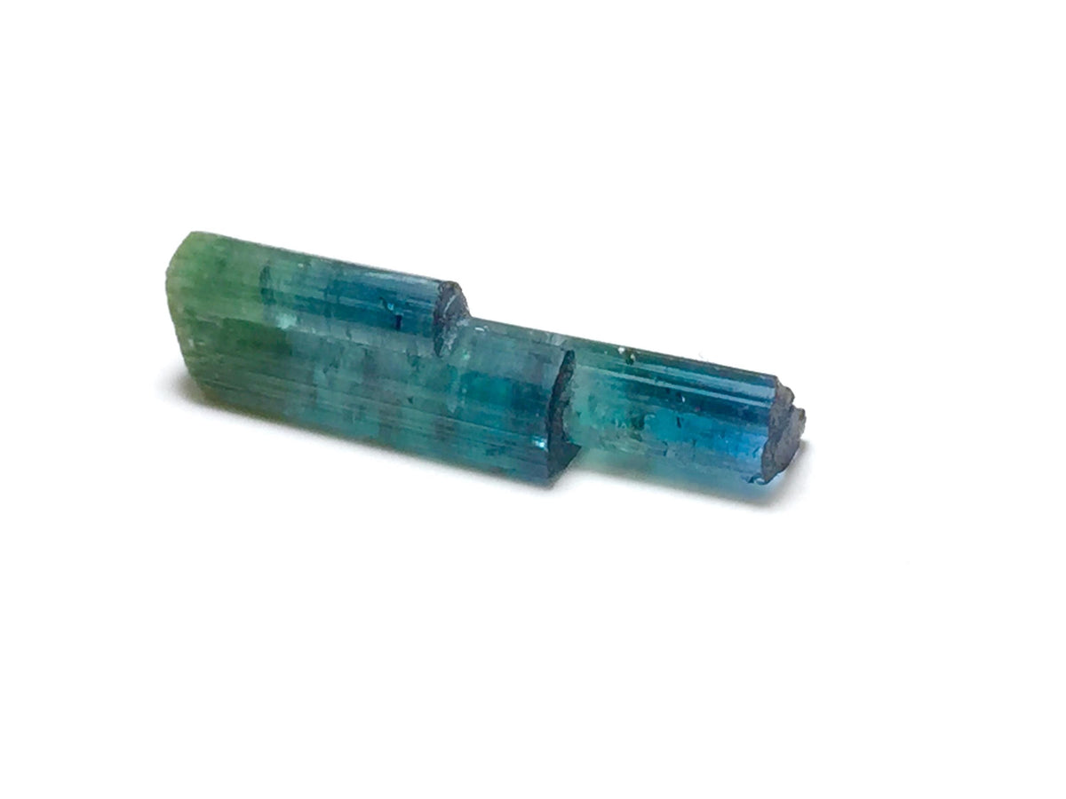 8.4 Carat Natural Indicolite Blue Tourmaline Stepwise Crystals – Terminated Peche Mine Afghanistan