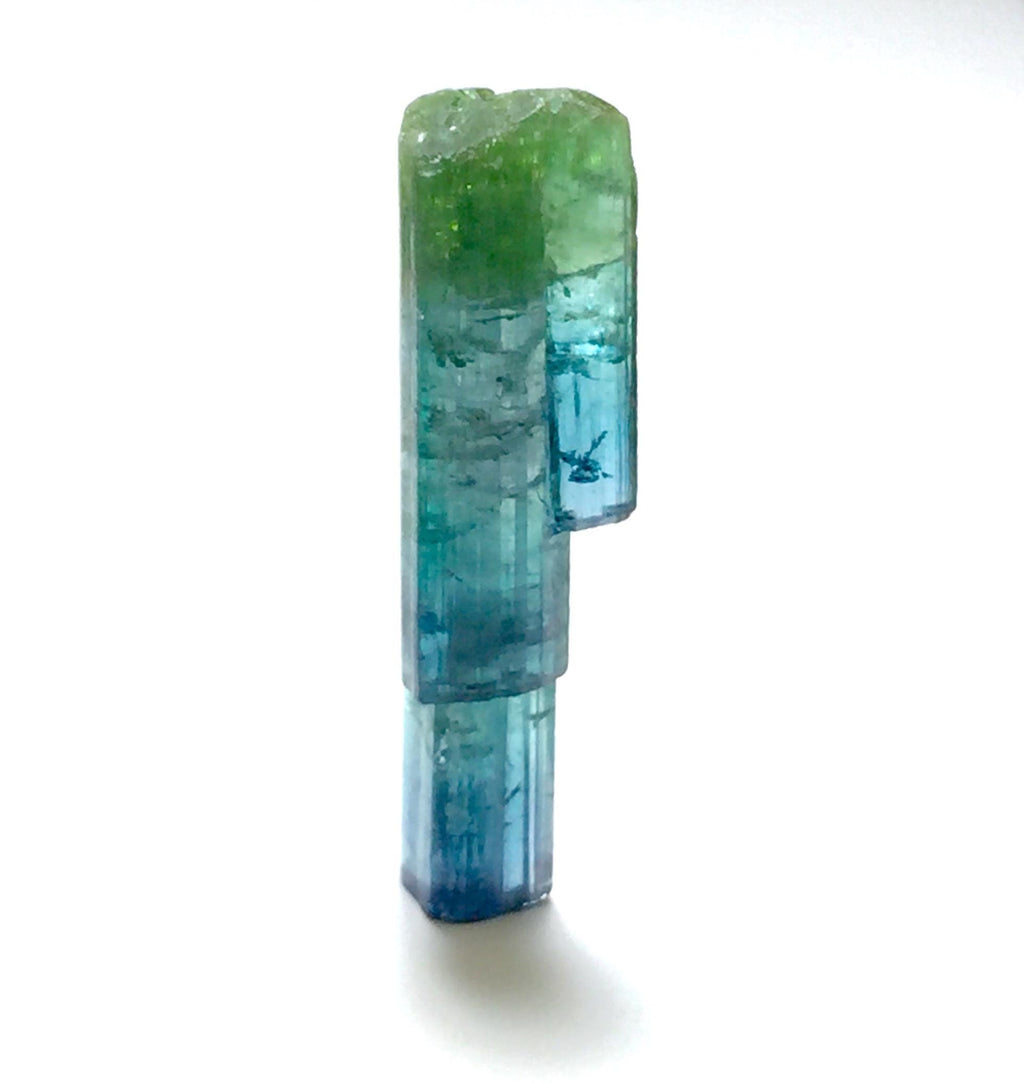 8.4 Carat Natural Indicolite Blue Tourmaline Stepwise Crystals – Terminated Peche Mine Afghanistan