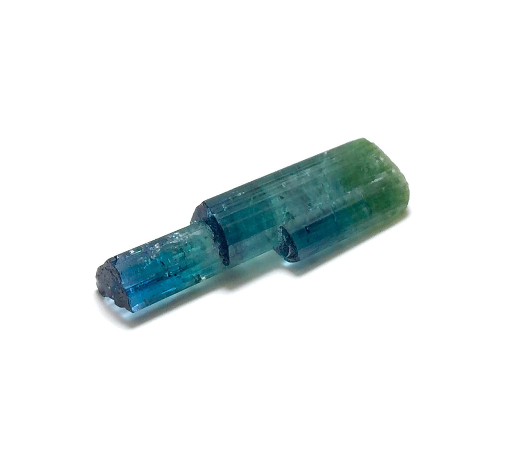 8.4 Carat Natural Indicolite Blue Tourmaline Stepwise Crystals – Terminated Peche Mine Afghanistan
