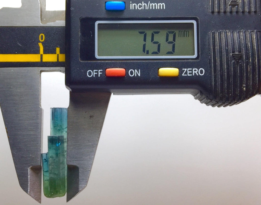 8.4 Carat Natural Indicolite Blue Tourmaline Stepwise Crystals – Terminated Peche Mine Afghanistan